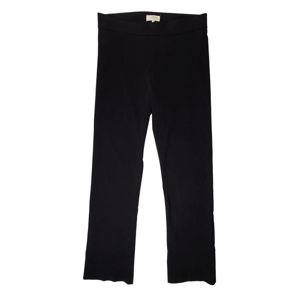 Avenue Montaigne‎ Leah F954 Black Stretch Pull On Straight Leg Pant Trousers 10